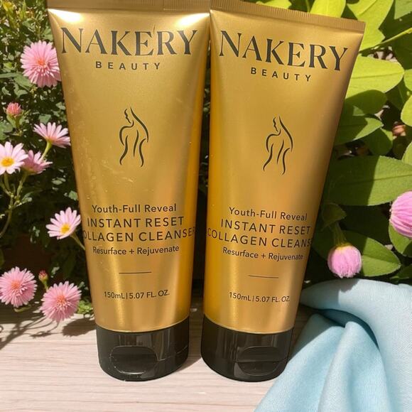 Nakery Beauty Youth Reveal Instant Reset Collagen Cleanser Resurface Lot of 2 - Picture 9 of 9